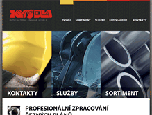 Tablet Screenshot of kysela.cz